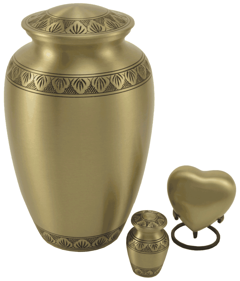 Athena Bronze Classic Gold Adult Urn